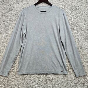 Rhone‎ Mens Element Long Sleeve Performance Shirt Gray Size M Athletic Training